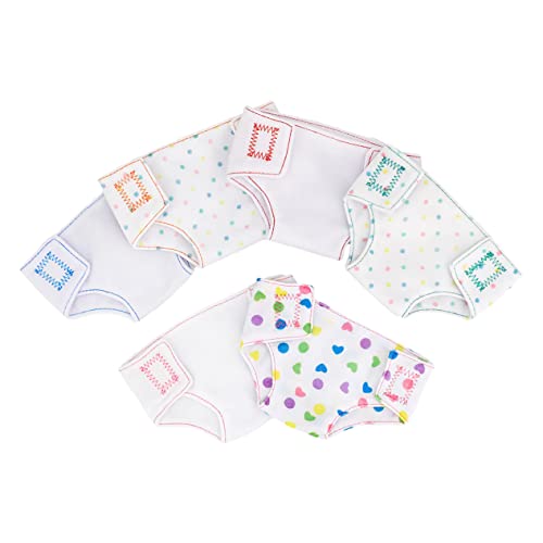 YARNOW 6Stücke Teiliges Puppenzubehör Babypuppenwindeln Mit Verstellbarem Klebeband Für Puppen Für Rollenspiele Fördert Die Kreativität Von Kindern von YARNOW