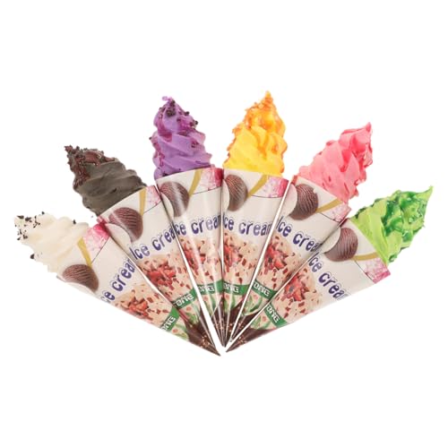 YARNOW 6Stücke Teiliges Realistischer Eiscreme Kühlschrankmagnete Dekorative Requisiten für Fotografie für Sommerpartys und Marktpräsentationen YARNOW 6Stücke Teiliges Realistischer Eiscreme Kühlschrankmagnete Dekorative Requisiten für Fotografie für Sommerpartys und Marktpräsentationen von YARNOW