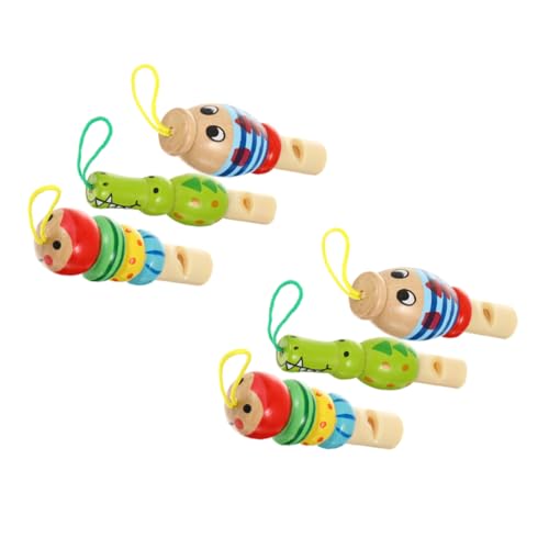 YARNOW 6Stücke Teiliges Tierpfiff Spielzeugset Aus Holz Kreatives Musikalisches Für Für Geburtstage Und Feste Sicher Und Langlebig von YARNOW
