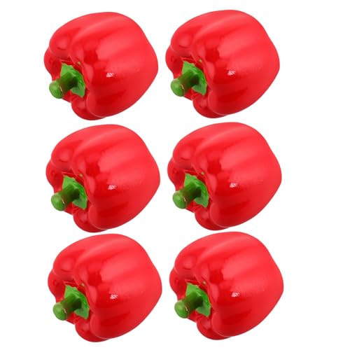 YARNOW 6pcs Winzige Harz -Chili -Paprika Realistische Miniaturgemüse -Figuren Gefälschte Pfeffer -Ornamente Für Mikrolandschaftsdekorationen YARNOW 6pcs Winzige Harz -Chili -Paprika Realistische Miniaturgemüse -Figuren Gefälschte Pfeffer -Ornamente Für Mikrolandschaftsdekorationen von YARNOW