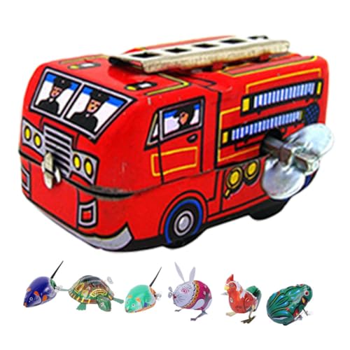 YARNOW 7 Stück Blechspielzeug aufziehen für Party Retro Aufziehspielzeug Kinderspielzeug Cartoon- zum Aufziehen Vintage - Modell Blechspielzeug Jahrgang Eisen von YARNOW
