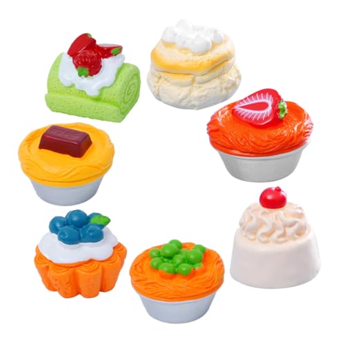 YARNOW 7 Stück Simulierte Dessertverzierungen Material Kuchen -Faux -Dessert Miniatur Essen Süßigkeiten Bäckerei realistischer künstlicher Kuchen Dessert-Simulationsmodell Harz YARNOW 7 Stück Simulierte Dessertverzierungen Material Kuchen -Faux -Dessert Miniatur Essen Süßigkeiten Bäckerei realistischer künstlicher Kuchen Dessert-Simulationsmodell Harz von YARNOW