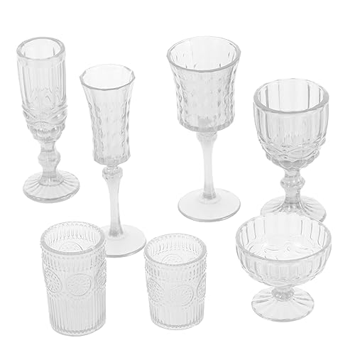 YARNOW 7 Stück Simuliertes Essen Und Spielenwasserbecher Mit Mini Winzige Tassen Winzige Puppenstubenbecher Kleine Tassen Kleine Trinkflasche Transparent Plastik YARNOW 7 Stück Simuliertes Essen Und Spielenwasserbecher Mit Mini Winzige Tassen Winzige Puppenstubenbecher Kleine Tassen Kleine Trinkflasche Transparent Plastik von YARNOW