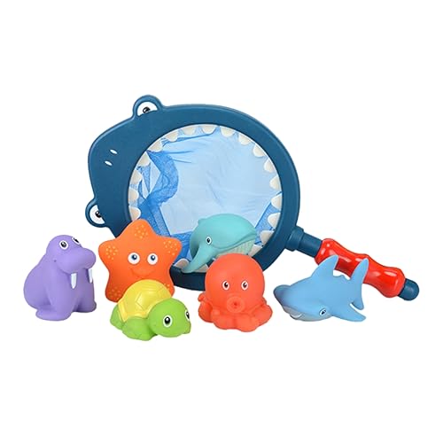 YARNOW 7 Stück Teiliges Badespielzeug Niedliche Tierdesigns für Wasserspiele und Badewanne Fördert Hand Augen Koordination und Kreatives für Kleinkinder YARNOW 7 Stück Teiliges Badespielzeug Niedliche Tierdesigns für Wasserspiele und Badewanne Fördert Hand Augen Koordination und Kreatives für Kleinkinder von YARNOW