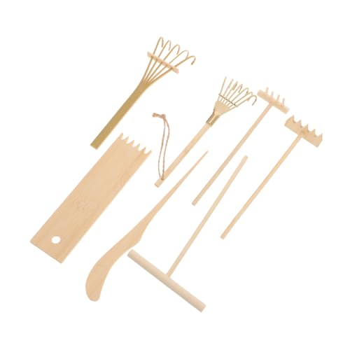 YARNOW 7Stücke Teiliges Holz Rake für Zen Garten Kreative Sandtischwerkzeuge Dekoration für DIY Projekte und Japanische Sandkunst YARNOW 7Stücke Teiliges Holz Rake für Zen Garten Kreative Sandtischwerkzeuge Dekoration für DIY Projekte und Japanische Sandkunst von YARNOW