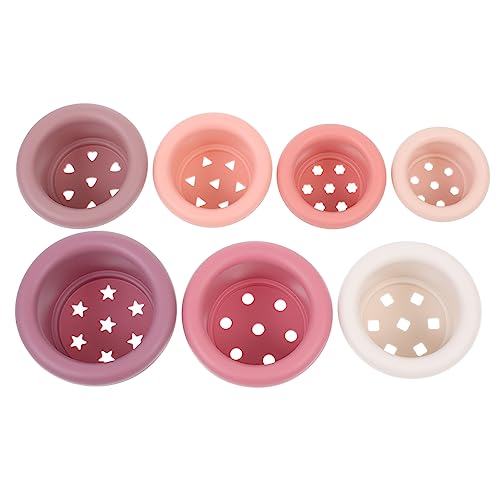 YARNOW 7Stücke Teiliges Stapelbecher für Badespielzeug Kreativität Farbige Stapelbare Tassen für Hand Auge Koordination und Spaß im Bad YARNOW 7Stücke Teiliges Stapelbecher für Badespielzeug Kreativität Farbige Stapelbare Tassen für Hand Auge Koordination und Spaß im Bad von YARNOW
