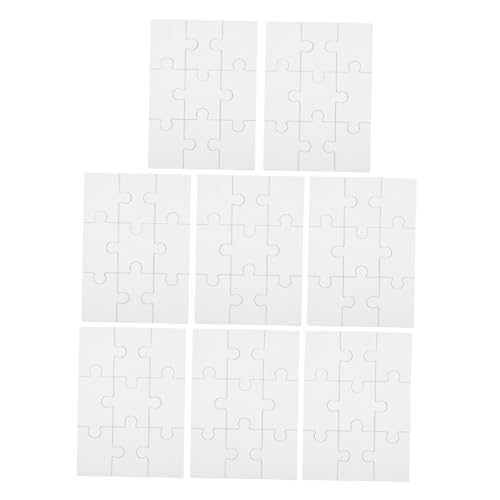 YARNOW 8 Blätter Sublimationspuzzle DIY Rohlinge für Wärmeübertragung für Kreative Bastelprojekte und Dekoration Fördert Kreativität und Spaß für Familie und Freunde von YARNOW