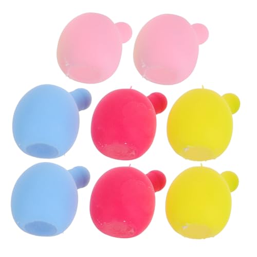 YARNOW 8 Stück Blasenblasenkern Puppenblasen Rasseleinsatz Puppenherstellungsteile Blasen Quetschen Spielzeuge Squishy-Maker-nachfüllung Quetschspielzeugeinsatz PVC von YARNOW