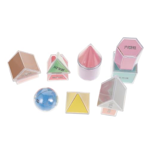 YARNOW 8 Stück Geometriemodell Mathematikartikel Magnetische Geometrieformen für Whiteboard Mathematikmanipulationen Bausteine mit Fester Geometrie Kindergarten Klassenzimmer Plastik YARNOW 8 Stück Geometriemodell Mathematikartikel Magnetische Geometrieformen für Whiteboard Mathematikmanipulationen Bausteine mit Fester Geometrie Kindergarten Klassenzimmer Plastik von YARNOW
