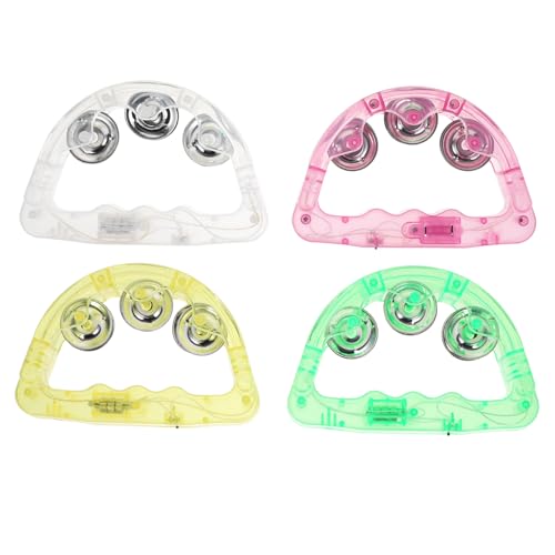 YARNOW 8 Stück LED Tamburin Teiliges Bunt Leuchtendes Handspielzeug mit Klarem Leichtes Party Percussion Instrument für Bühnenauftritte Feierlichkeiten und Zufällige Farbe YARNOW 8 Stück LED Tamburin Teiliges Bunt Leuchtendes Handspielzeug mit Klarem Leichtes Party Percussion Instrument für Bühnenauftritte Feierlichkeiten und Zufällige Farbe von YARNOW
