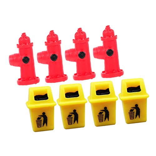 YARNOW 8 Stück Mini Mülltonnen für Puppenhaus Teiliges DIY Zubehör mit Feuerhydranten und Mülleimern Dekoration für Sandtisch und Kreative Spielwelten Stabil und YARNOW 8 Stück Mini Mülltonnen für Puppenhaus Teiliges DIY Zubehör mit Feuerhydranten und Mülleimern Dekoration für Sandtisch und Kreative Spielwelten Stabil und von YARNOW