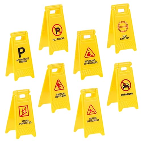 YARNOW 8 Stück Miniature Verkehrsschilder für Teiliges mit Form Warnschildern zur Verkehrserziehung und Spielanleitung für Interaktive Lernspiele und Familienaktivitäten YARNOW 8 Stück Miniature Verkehrsschilder für Teiliges mit Form Warnschildern zur Verkehrserziehung und Spielanleitung für Interaktive Lernspiele und Familienaktivitäten von YARNOW
