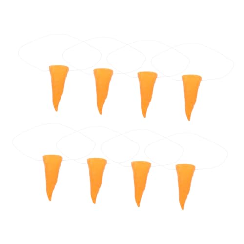 YARNOW 8 Stück Nase kleben Karottennase für Schneemann dekorative Schneemannnase weihnachtliche Karottennase Zubehör für Karnevalspartys Urlaubsornamente Orange YARNOW 8 Stück Nase kleben Karottennase für Schneemann dekorative Schneemannnase weihnachtliche Karottennase Zubehör für Karnevalspartys Urlaubsornamente Orange von YARNOW