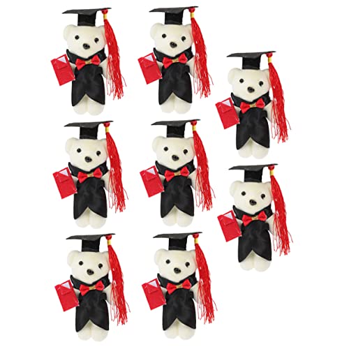 YARNOW 8 Stück Puppe-Abschlussgeschenk Plüschbär Mini-Abschlussbär Vorschulkinder Graduierung Plüsch Bärenstrauß tragen Abschlussbär schmücken Blumenstraußzubehör in Bärenform Polyester YARNOW 8 Stück Puppe-Abschlussgeschenk Plüschbär Mini-Abschlussbär Vorschulkinder Graduierung Plüsch Bärenstrauß tragen Abschlussbär schmücken Blumenstraußzubehör in Bärenform Polyester von YARNOW