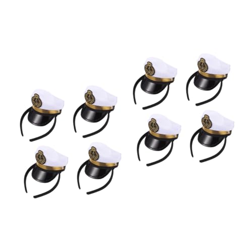 YARNOW 8 Stück Sailor Hut Haarreifen für Kreative Kostümkopfbedeckung für Partys Aufführungen und Cosplay für Feiern und Geburtstagsfeste von YARNOW