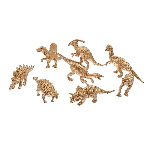 YARNOW 8 Stück Teiliges Dinosaurier Modellset aus Goldenem Realistische Simulation Dinosaurier Figuren für Desktop Dekoration und Kreative Anlässe YARNOW 8 Stück Teiliges Dinosaurier Modellset aus Goldenem Realistische Simulation Dinosaurier Figuren für Desktop Dekoration und Kreative Anlässe von YARNOW