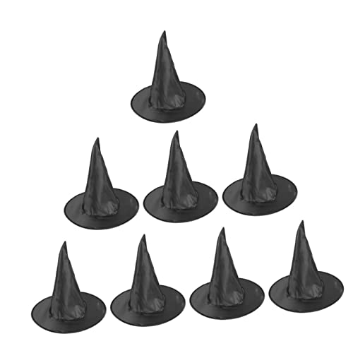 YARNOW 8 Stück Teiliges Halloween Hexenhüte Cosplay Kostüm Zubehör für Halloween Partys Foto Requisiten und Gruppenauftritte von YARNOW