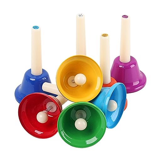 YARNOW 8 Stück Teiliges Handglocken Farben Töne für Musikalische Früherziehung Pädagogisches für Kindergarten und Familie Einfach zu Bedienen für Gruppenaktivitäten YARNOW 8 Stück Teiliges Handglocken Farben Töne für Musikalische Früherziehung Pädagogisches für Kindergarten und Familie Einfach zu Bedienen für Gruppenaktivitäten von YARNOW