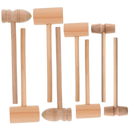 YARNOW 8 Stück Teiliges Mini Holzhammer Fleischhammer Crab Hammer aus Buchenholz mit Glatten Kanten Rostfrei Sicher für Praktische Anwendung Beim von Meeresfrüchten YARNOW 8 Stück Teiliges Mini Holzhammer Fleischhammer Crab Hammer aus Buchenholz mit Glatten Kanten Rostfrei Sicher für Praktische Anwendung Beim von Meeresfrüchten von YARNOW