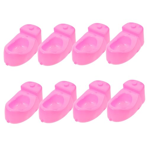 YARNOW 8 Stück Teiliges Miniatur Toilettenzubehör für Puppenhaus Simulierte Toilettensitze für Kleine Möbel für Kreative Rollenspiele und Miniatur Dekoration von YARNOW