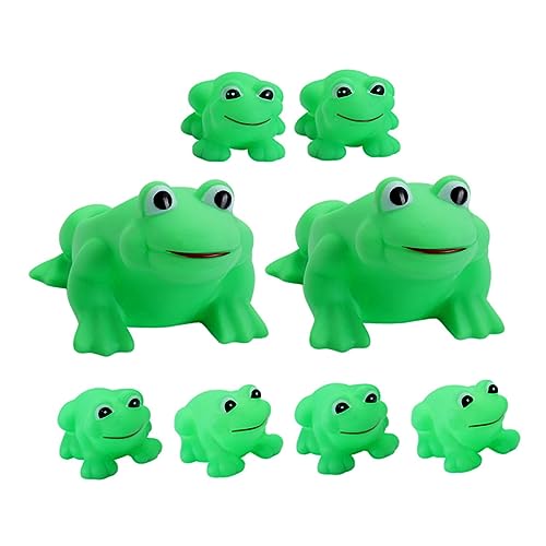 YARNOW 8 Stück Teiliges Set Entzückender Frosch Badewannenspielzeuge Lustige Tier Badeartikel für Grün Sicheres Vinyl Material für Baden YARNOW 8 Stück Teiliges Set Entzückender Frosch Badewannenspielzeuge Lustige Tier Badeartikel für Grün Sicheres Vinyl Material für Baden von YARNOW