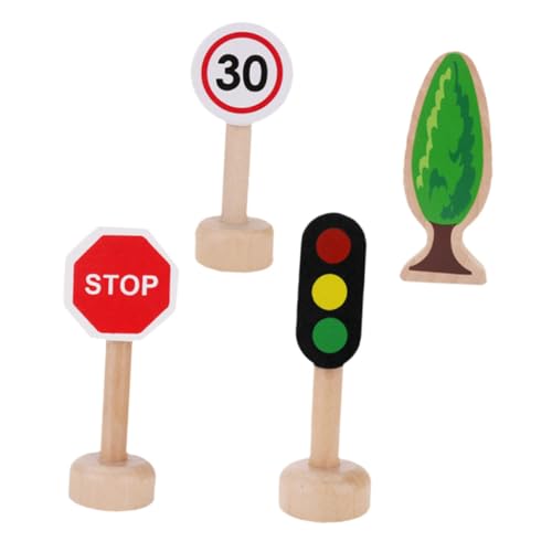 YARNOW 8 Stück Teiliges Verkehrszeichen für Pädagogisches Straßenmodell Robuste Kinderspielzeug Straßenschilder zur Frühkindlichen Bildung und Kreativem von YARNOW