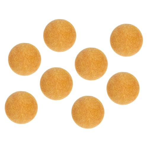 YARNOW 8 Stück Tischfußball Mini Tischkicker Fußballbälle Plastikkugeln Ersatzbälle Für Kickerbälle Mini-sportbälle Mini-fußbälle Als Gastgeschenke Kleiner Fußball Foosballball Abs Yellow von YARNOW