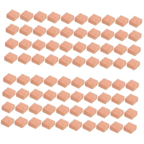 YARNOW 80 Stück Miniaturziegel für Kreative Modelle DIY Architektur und für Sandtisch Puppenhaus und Garten Deko Rot und Kompakt von YARNOW