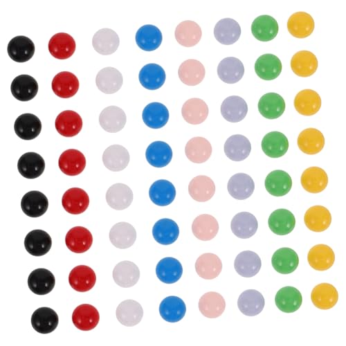 YARNOW 80 Stück Teiliges Einfarbige Spielkugeln aus Solidem Sicheres Mathe Lernspielzeug für Farbige Murmeln Kreativität und Problemlösung von YARNOW