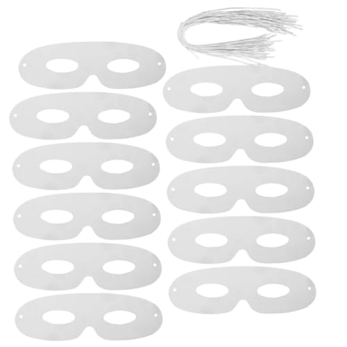 YARNOW 80Stücke Leere Maskerademasken aus Robustem Papier Unbemalte Weiße Bastelmasken für DIY Kostümpartys Halloween und Kreative Veranstaltungen für Individuelles Design YARNOW 80Stücke Leere Maskerademasken aus Robustem Papier Unbemalte Weiße Bastelmasken für DIY Kostümpartys Halloween und Kreative Veranstaltungen für Individuelles Design von YARNOW