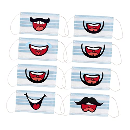 YARNOW 8Packungen Pack Gesichtsmasken Aufkleber Dekorative Lippen Sticker für Masken Selbstklebend und Abnehmbar für Trockene und Oberflächen YARNOW 8Packungen Pack Gesichtsmasken Aufkleber Dekorative Lippen Sticker für Masken Selbstklebend und Abnehmbar für Trockene und Oberflächen von YARNOW