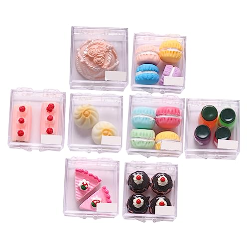 YARNOW 8Sätze Miniaturdessertmodell Set Teiliges Gefälschtes Küchenspielzeug für Puppenhäuser Realistische Deko für Mini Küchen und Esszimmer DIY oder Heimdekoration YARNOW 8Sätze Miniaturdessertmodell Set Teiliges Gefälschtes Küchenspielzeug für Puppenhäuser Realistische Deko für Mini Küchen und Esszimmer DIY oder Heimdekoration von YARNOW