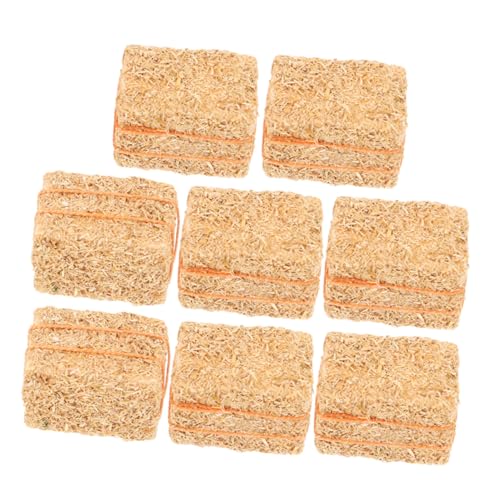 YARNOW 8Stücke Heuballen Dekoration Für Puppenhäuser Natürliche Strohballen Für Szenen Für Mikroszenen Und DIY Projekte Teiliges von YARNOW