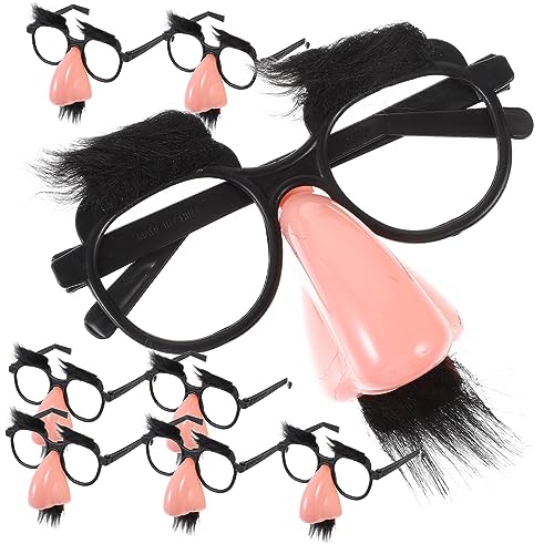 YARNOW 8Stücke Lustige Nasenbrillen Mit Bart Witzige Cosplay Requisiten Für Halloween Und Geburtstagsfeiern Party Accessoires Für Erwachsene Und Jugendliche YARNOW 8Stücke Lustige Nasenbrillen Mit Bart Witzige Cosplay Requisiten Für Halloween Und Geburtstagsfeiern Party Accessoires Für Erwachsene Und Jugendliche von YARNOW