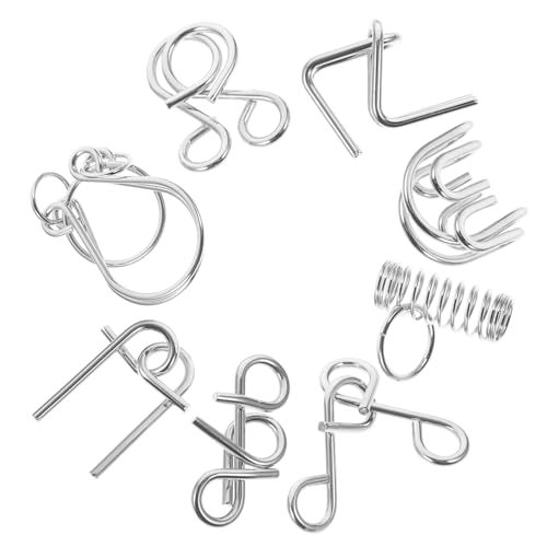 YARNOW 8Stücke Metall Rätsel für Puzzlespiele Problemlösungsfähigkeiten für Familien und Freunde Partys YARNOW 8Stücke Metall Rätsel für Puzzlespiele Problemlösungsfähigkeiten für Familien und Freunde Partys von YARNOW