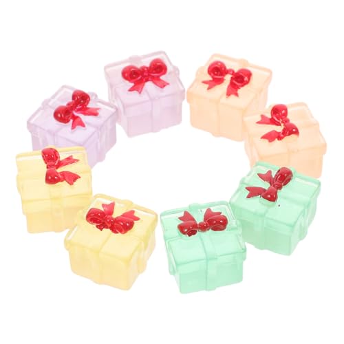 YARNOW 8Stücke Mini Boxen aus Leuchtendem Harz Quadratische Geschenkboxen für Mikro Landschaften und Weihnachtsdekoration für DIY Puppenhaus Projekte und Tischdekorationen YARNOW 8Stücke Mini Boxen aus Leuchtendem Harz Quadratische Geschenkboxen für Mikro Landschaften und Weihnachtsdekoration für DIY Puppenhaus Projekte und Tischdekorationen von YARNOW