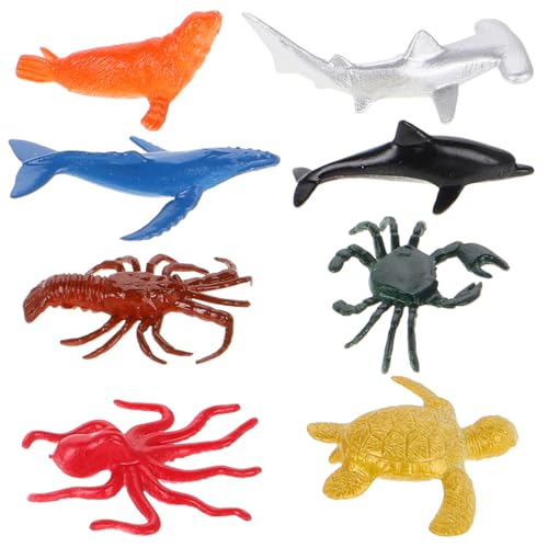 YARNOW 8Stücke Ozeanfiguren Realistische Meerestiere für Kreativität und Meeresbiologie Bastelbedarf und Lernspielzeug von YARNOW
