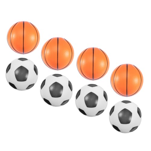 YARNOW 8Stücke Sensorische Dekompressionsbälle Kreative Quetschspielzeuge Für Druckentlastende Sportbälle Fußball Basketball Spaß Für Partys Und Stressabbau von YARNOW