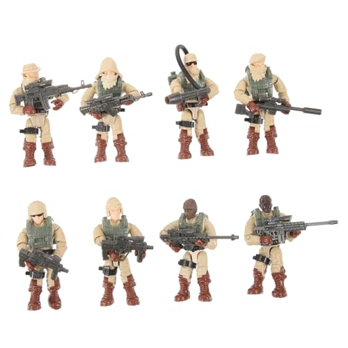 YARNOW 8Stücke Soldatenfiguren Kleine Menschen Modelle für Szenen Realistische Militärfiguren für Sammler Mini Garten und Schulprojekte von YARNOW