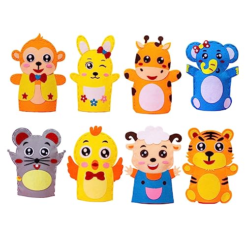 YARNOW 8Stücke Teiliges DIY Handpuppen Materialset aus Vlies für Kreative Cartoon Nähaufkleber Lernspielzeug Frühkindlichen Entwicklung und Fantasie YARNOW 8Stücke Teiliges DIY Handpuppen Materialset aus Vlies für Kreative Cartoon Nähaufkleber Lernspielzeug Frühkindlichen Entwicklung und Fantasie von YARNOW