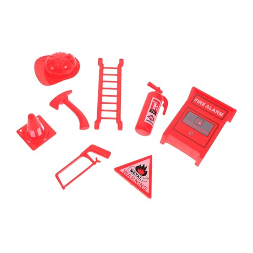 YARNOW 8Stücke Teiliges Feuerwehrspielzeug für Realistische Modelle Wie und Leiter für Rollenspiele und Fotografie für Puppenhäuser und Kreative Szenen von YARNOW
