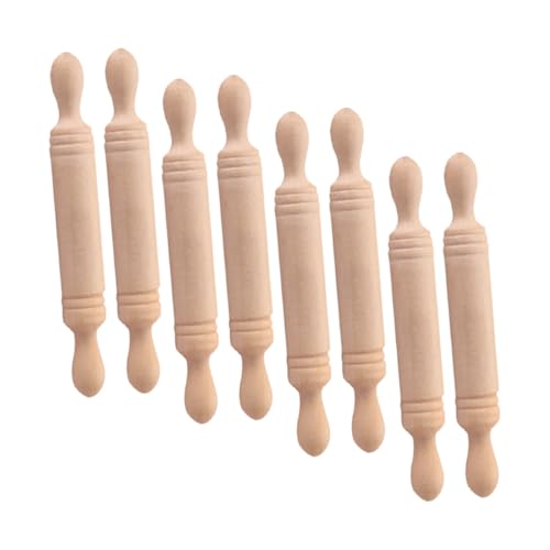 YARNOW 8Stücke Teiliges Mini Küchengeschirr Winziger Walzstab Für Kinderküche Perfektes Zubehör Für Szenen Und Puppenhäuser Für Kreative Spielmomente Und DIY Projekte von YARNOW