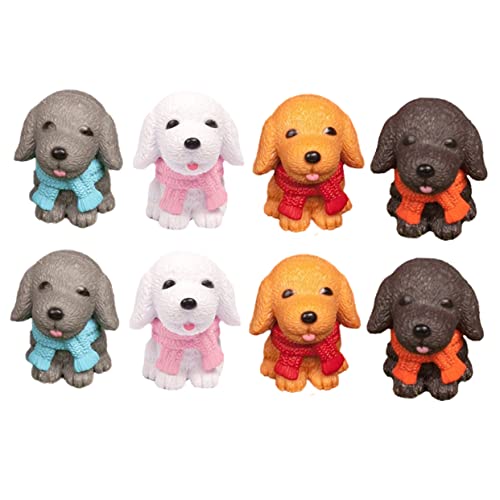 YARNOW 8Stücke Teiliges Miniaturhundfiguren Realistische Hundefiguren aus Robustem Deko und Lernspielzeug für Farben Kreative Wohn von YARNOW