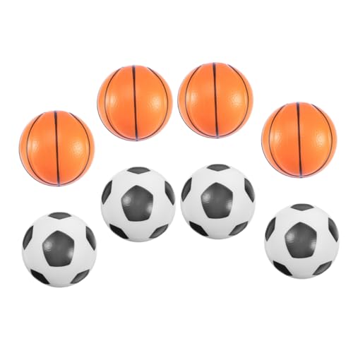YARNOW 8Stücke Teiliges Quetschspielzeug Stressabbau Bälle Für Dehnbare Mini Fußball Und Basketball Tragbar Und Leicht Für Und Druckentlastung von YARNOW
