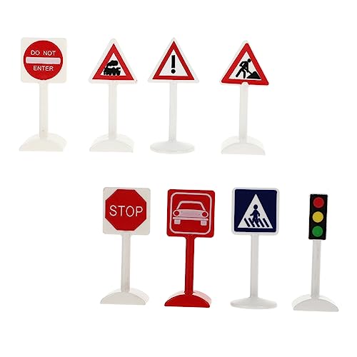 YARNOW 8Stücke Verkehrszeichen Simulierte Straßenschilder Für Sandtisch Für Fördert Verkehrssicherheit Und Kreatives Für Verschiedene Oberflächen YARNOW 8Stücke Verkehrszeichen Simulierte Straßenschilder Für Sandtisch Für Fördert Verkehrssicherheit Und Kreatives Für Verschiedene Oberflächen von YARNOW