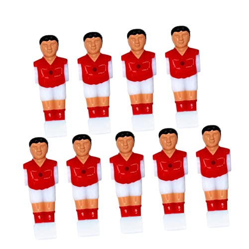 YARNOW 9 Stück Fußballspieler Tischplatte Ersatz Für Tischfußball Jungs Fußballzubehör Party Maschine Männer Teile Herrenspieler Zahlen Rot von YARNOW