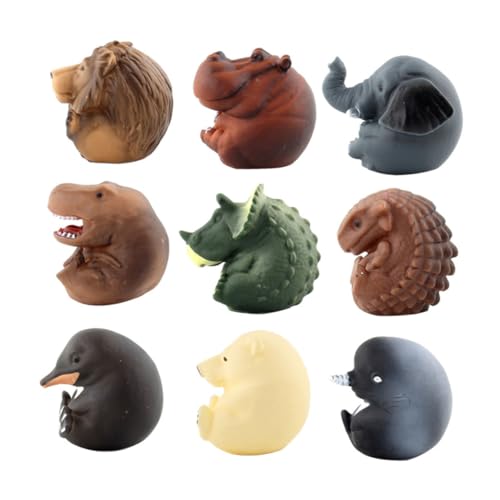 YARNOW 9 Stück Teiliges Badespielzeug für Weiche Farbenfrohe Tierfiguren Quietschend für Badewanne und Pool Fördert die Fantasie und Sensorische Wahrnehmung YARNOW 9 Stück Teiliges Badespielzeug für Weiche Farbenfrohe Tierfiguren Quietschend für Badewanne und Pool Fördert die Fantasie und Sensorische Wahrnehmung von YARNOW