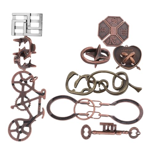 YARNOW 9 Stück Teiliges Interlocking Puzzle Logikspiel für Erwachsene und Gehirntrainingsspielzeug für Partys und Familienspiele Fördert Kreativität und Problemlösungsfähigkeiten YARNOW 9 Stück Teiliges Interlocking Puzzle Logikspiel für Erwachsene und Gehirntrainingsspielzeug für Partys und Familienspiele Fördert Kreativität und Problemlösungsfähigkeiten von YARNOW