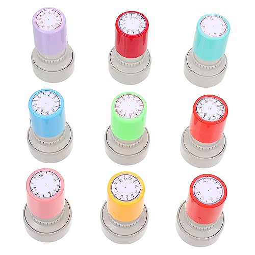 YARNOW 9 Stück Teiliges Lernuhr Stempelset für Zeitstempel für Unterricht und Kreative Aktivitäten Fördert Erlernen der Uhrzeit Zufällige Stempelgriff Farbe Zufällige YARNOW 9 Stück Teiliges Lernuhr Stempelset für Zeitstempel für Unterricht und Kreative Aktivitäten Fördert Erlernen der Uhrzeit Zufällige Stempelgriff Farbe Zufällige von YARNOW
