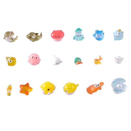YARNOW 90 Stck. Teiliges Resin Meeresbewohner Figuren Handbemalt Realistische Tiere Deko für Aquarium Terrarium und Unterwasserwelten Kompakt und Vielseitig Einsetzbar von YARNOW
